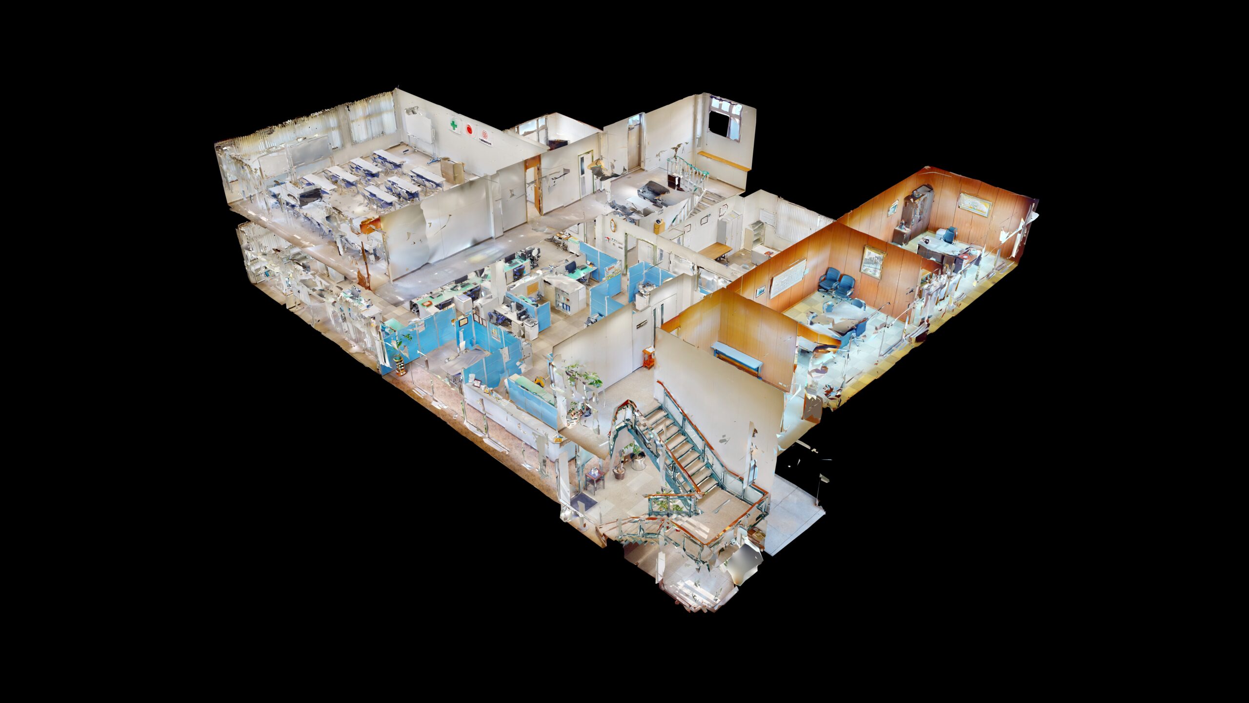 【設備・土木・リフォーム】オフィスを3Dで紹介(中国産建株式会社)